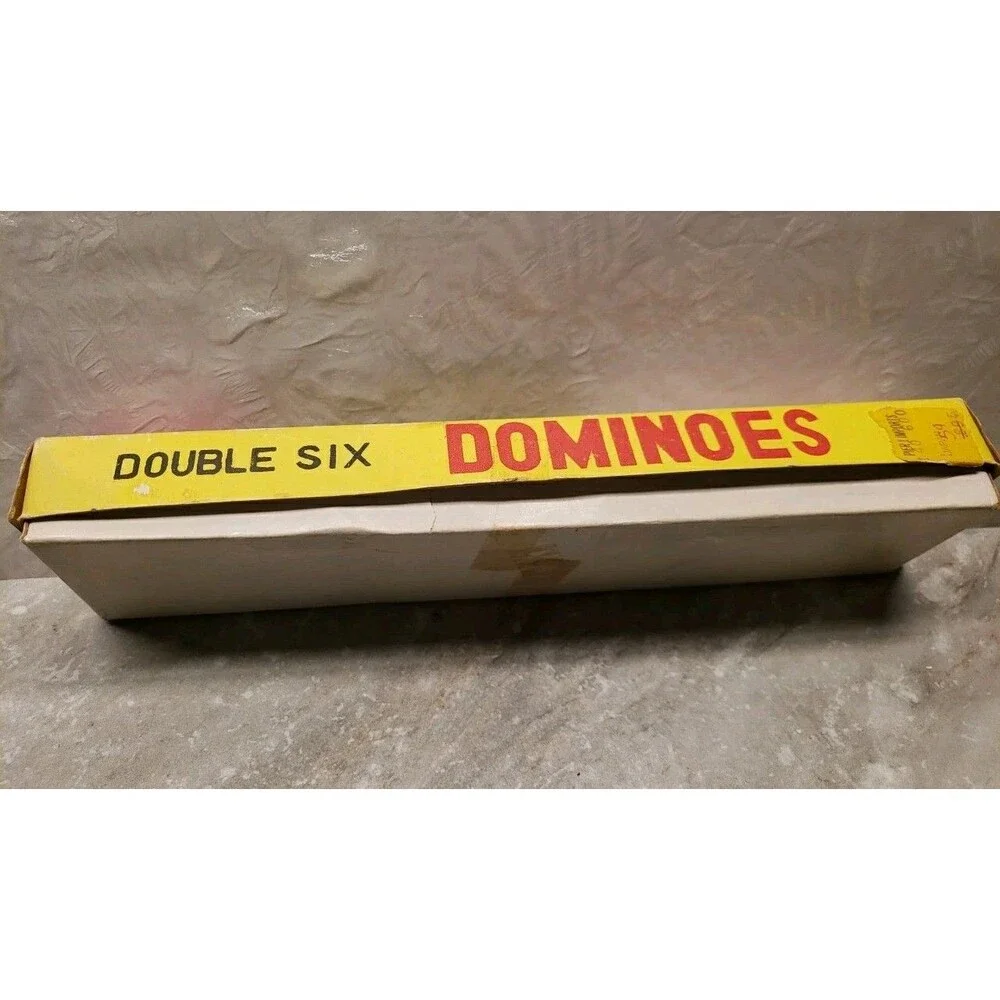 Vintage 1970 Willis Import Wooden Dominoes Set - Double Six - Made in Japan